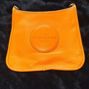 Coach Orange Leather Women's Bag